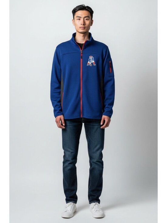 NFL Team Apparel New England Patriots Other - Men's New England Patriots full-zip waffle-textured jacket Medium New with tag
